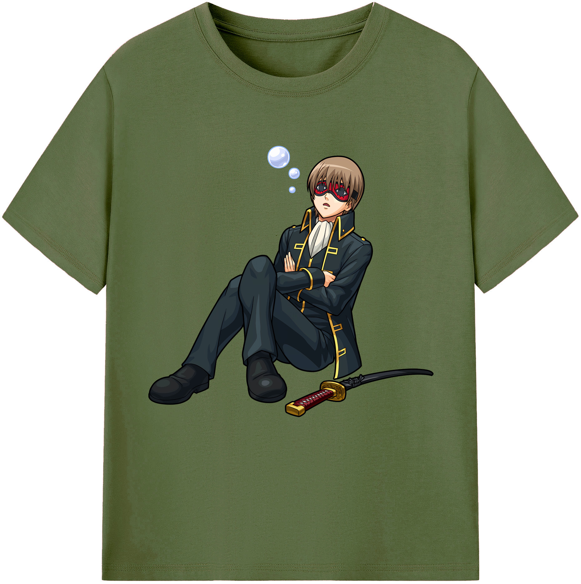 （画像用） ぎんたま 坂田銀時（さかたぎんとき） 神楽 志村新八（しむら しんぱち） GINTAMA Sakata Gintoki Kagura Shimura Shinpachi 綿100％半袖Tシャツ（フロントプリント）